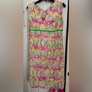 Rare Lilly Pulitzer millionaires row  animal print dress 16